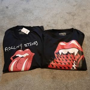 Rolling Stones t-shirt and crewneck bundle